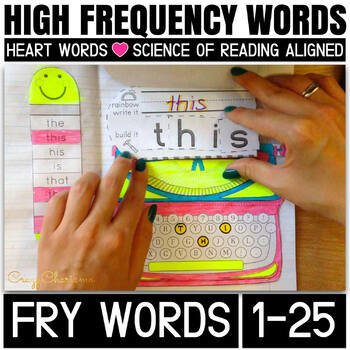 Preview of Sight Words Practice Worksheets High Frequency Words Fry 1-25