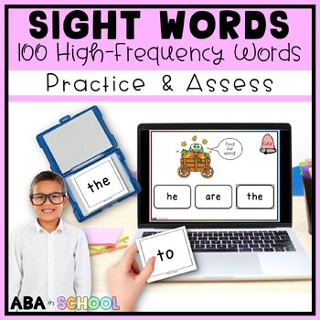 Preview of Sight Word Practice | Kindergarten high-frequency words | Special Education Read