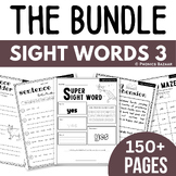 Sight Word Practice LIST 3/11 BUNDLE