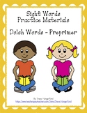 Sight Words Practice Materials - Dolch Preprimer