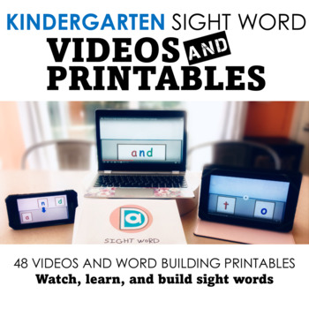 Preview of Kindergarten Special Education Sight Word Fluency Support | Video-based Strategy