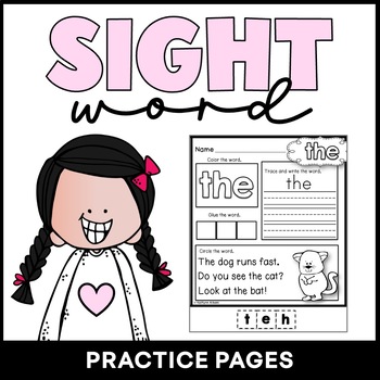 Preview of Sight Word Practice Pages
