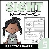 Sight Word Practice Pages - Part 5