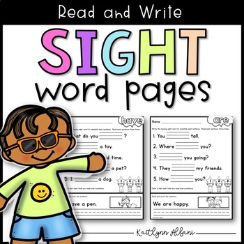 Preview of Sight Word Practice Pages - Read and Write