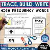 High Frequency Heart Word Practice - Trace Build Write Fin