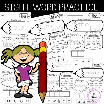 Sight Word Practice, Pre-Primer by More than a textbook | TpT