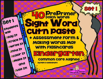 Preview of Sight Word Practice - Pre-Primer Centers & Activities Sample in Demo