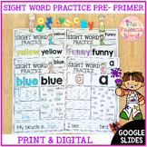 Sight Word Practice Pre-Primer with Digital Resource | Goo