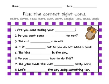 Sight Word Practice Rainbow List by Kaila Morgan | TpT