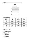 Sight Word Practice Sheets (Special Education)