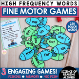 High Frequency Heart Words Fine Motor Word Games - Sight W
