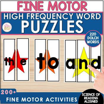 Preview of High Frequency Word Puzzle Activities - Sight word practice