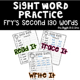 2nd Grade Fry Sight Words Practice Worksheets Center Traci