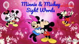 Sight Word Practice Slides with Mickey & Minnie Mouse