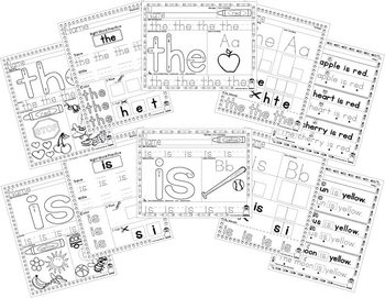 Preview of Sight Word Practice - The, Is, I, See