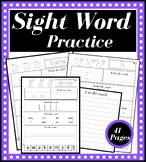 Sight Word Practice: Tracing & Writing Graphics - A Gift for Kids