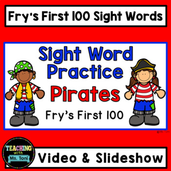 Preview of Sight Word Practice Video, Fry's First 100 Sight Words, Pirates