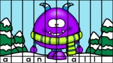 Sight Word Practice Winter Monster Puzzles