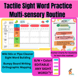 Multisensory Sight Word Practice Worksheet-Orthographic Ma