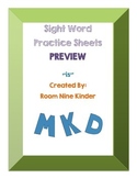 Sight Word Practice Worksheets 'is' Free Preview!