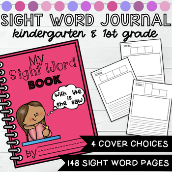 Preview of Sight Word Practice Writing Journal Kindergarten and First Grade