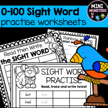 Preview of Sight Words Practise Worksheets