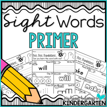 Preview of Sight Word Worksheets {Primer Edition}