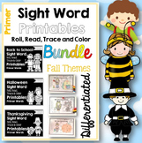 Sight Word Printables: Roll, Read, Trace & Color BUNDLE Pr