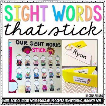 Preview of Kindergarten and First Grade Sight Word Practice (Editable Home-School Program)