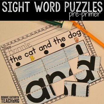 Preview of Sight Word Puzzles