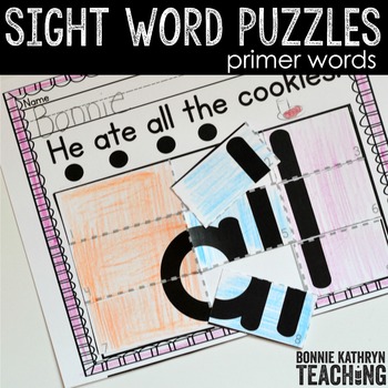 Preview of Sight Word Puzzles