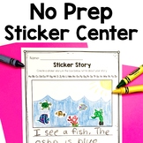 Sticker Story Center | No Prep | Labeling | Beginning Soun