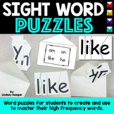 Sight Word Practice Puzzles Word Work Activities for High 