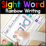Sight Word Rainbow Writing Worksheets for Kindergarten