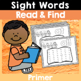 Sight Word Read & Find {Primer} PDF & Digital Ready!