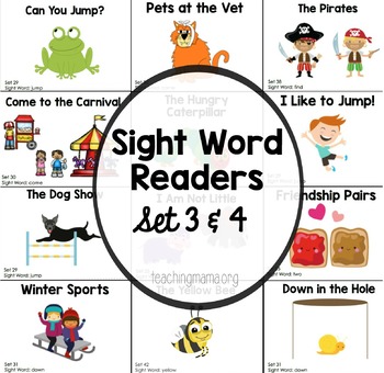 Preview of Sight Word Reader Booklets - Set 3 and 4