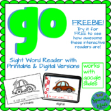 Sight Word Reader GO Digital Printable Google preprimer di