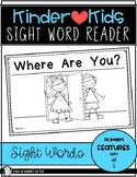 Sight Word Reader {WHERE ARE YOU?} Kindergarten Reading EL