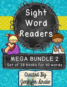 Preview of Sight Word Readers MEGA BUNDLE 2 ~Set of 38 6-page Readers~ CC Aligned!