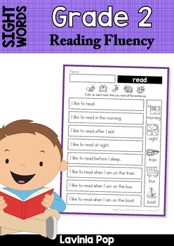 Sight Word Reading Fluency: Grade 2 Sight Words by Lavinia Pop | TpT