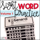 Sight Word Reading Fluency Practice for 1st 2nd Grade (Set 1)