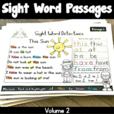 Sight Word Reading Passages - Vol. 2
