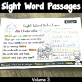 Sight Word Reading Passages - Vol. 3