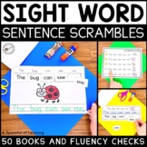 Sight Word Reading, Writing, and Sentence Scrambles BUNDLE
