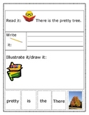 Sight Word Recognition Sentence Builders BUNDLE "There is the..."