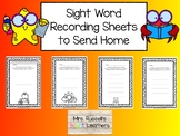Sight Word Recording Pages to Send Home