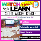 Watch, Build & Learn Sight Words PreK-1st Grade BUNDLE │ 9