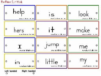Preview of Sight Word-Ring Word Cards