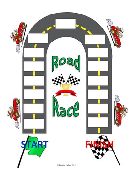 Editable Race and Trace Board Game for Word Work