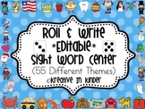 Sight Word Roll & Write *Editable* Center for All Year!